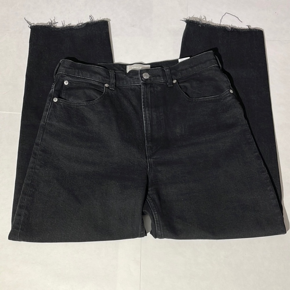 Everlane The Way High Jean Organic Cotton denim jeans sz 29 regular black